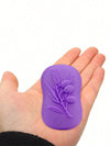 4-Cavity Olive Branch Design Craft Mold – Purple