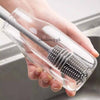 Silicone Bottle Cleaning Brush With Long Handle – Grey