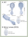 Silicone Mirror & Comb Resin Mold Set – Ornate Handheld Mirror and Comb with Mirror Lenses