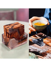 Silicone Coaster Mold Set with Holder Mold – Square & Round Resin Coaster Molds