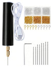 USB Mini Electric Drill Set with Drill Bits & Screw Eye Pins – Resin, Jewelry & Keychain Crafts