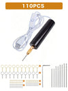 USB Mini Electric Drill Set with Drill Bits & Screw Eye Pins – Resin, Jewelry & Keychain Crafts