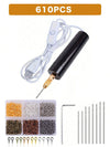 USB Mini Electric Drill Set with Drill Bits & Screw Eye Pins – Resin, Jewelry & Keychain Crafts