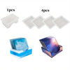 Silicone Coaster Mold Set with Holder Mold – Square & Round Resin Coaster Molds