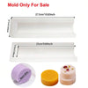 Silicone Soap Log Mold – Round & Heart Shapes in Small, Medium & Large Sizes