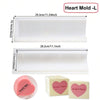 Silicone Soap Log Mold – Round & Heart Shapes in Small, Medium & Large Sizes