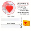 Silicone Soap Log Mold – Round & Heart Shapes in Small, Medium & Large Sizes