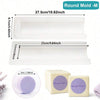 Silicone Soap Log Mold – Round & Heart Shapes in Small, Medium & Large Sizes
