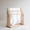 Folding Aluminum Clothes Drying Rack – Black Wall-Mounted Rack, 80 cm