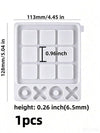 Tic-Tac-Toe Resin Mold Set – Large & Small Board Molds with X and O Pieces
