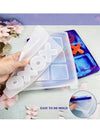 Tic-Tac-Toe Resin Mold Set – Large & Small Board Molds with X and O Pieces