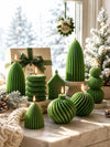 3D Ribbed & Spiral Mold – Pleated Cone, House, Ornament & Stacked Designs