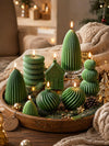 3D Ribbed & Spiral Mold – Pleated Cone, House, Ornament & Stacked Designs