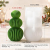 3D Ribbed & Spiral Mold – Pleated Cone, House, Ornament & Stacked Designs