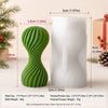 3D Ribbed & Spiral Mold – Pleated Cone, House, Ornament & Stacked Designs