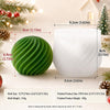 3D Ribbed & Spiral Mold – Pleated Cone, House, Ornament & Stacked Designs