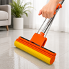PVA Sponge Roller Mop – Orange Frame & Yellow Sponge Head, 125 cm