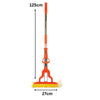 PVA Sponge Roller Mop – Orange Frame & Yellow Sponge Head, 125 cm