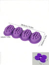4-Cavity Oval Textured Craft Mold – Blue or Pink