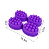 4-Cavity Oval Textured Craft Mold – Blue or Pink