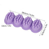 4-Cavity Oval Textured Craft Mold – Blue or Pink