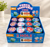 2-Hole Pencil Sharpener – 1-Piece Dual Size 6mm & 11mm, Assorted Cartoon Design