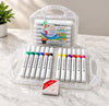 Aroshi 12-Color Watercolor Pen Set with Transparent Carrying Case