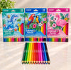 CHiCO Colored Pencils – 12 Colors, Animal Print Design