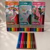 ChiCaRo Colored Pencils – 12 Colors, Themed Design