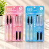Crystal Clear Fountain Pen Set – Transparent Design with Ink Cartridges