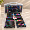 Dual Tip Brush Pens 24 Colors Set with Clear Carrying Case