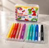 E.m 12 Colors Acrylic Marker Set with Storage Case