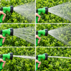 Expandable Garden Hose with Spray Nozzle – Green, 100 Feet