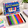 GuoShan Acrylic Markers – 12 Colors, No. 6868