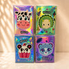 Holographic "Hello" Animal Face Diary – Cow, Dino, Panda & Leopard Designs