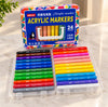 M&G 24 Colors Acrylic Markers – Water-Based Acrylic Marker Set