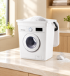 Washing Powder Bucket Multipurpose 6 Ltr – White Washing Machine Design with Lid & Handle