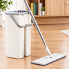 idealancy Flat Mop and Bucket Set – Cream & Grey, Stainless Steel Handle