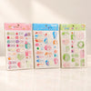 Pastel Kawaii Sticker Sheets – Pink, Blue & Green Cute Animal Designs