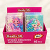 Really 3D Stereo Unicorn Spiral Notebook/Diary