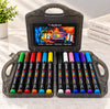 Shuttle Art 12 Color Water-Based Marker Set with Carry Case