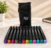 Touch TongQi 12-Piece Art Marker Set – Multicolor Markers with Carrying Case